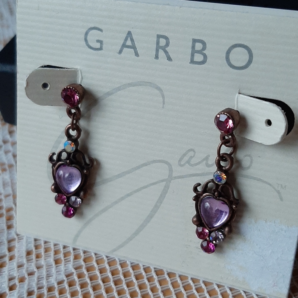 Purple & Lilac Gemstone Earrings